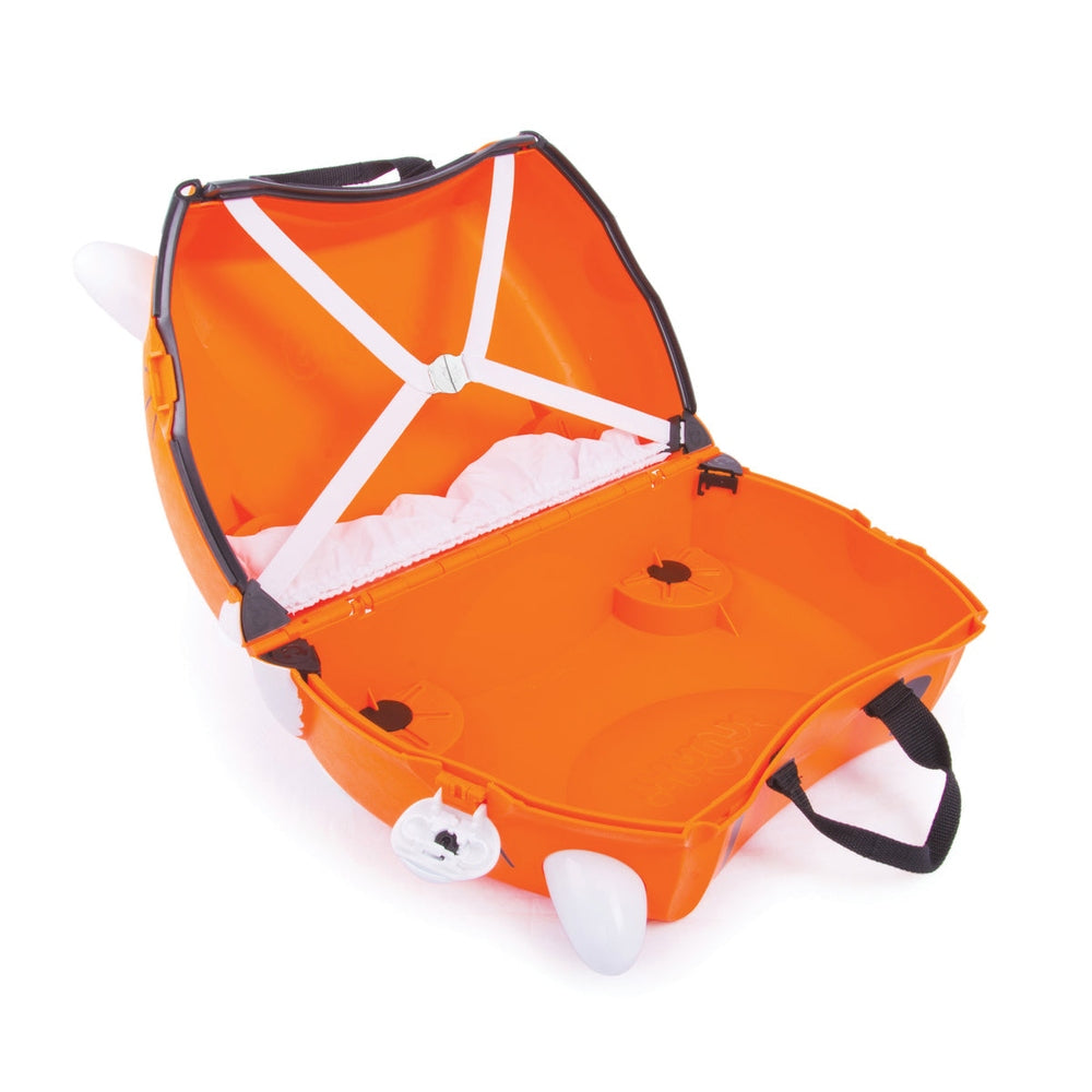 Trunki Kiddies Tipu The Tiger Ride On Suitcase In Orange/Black