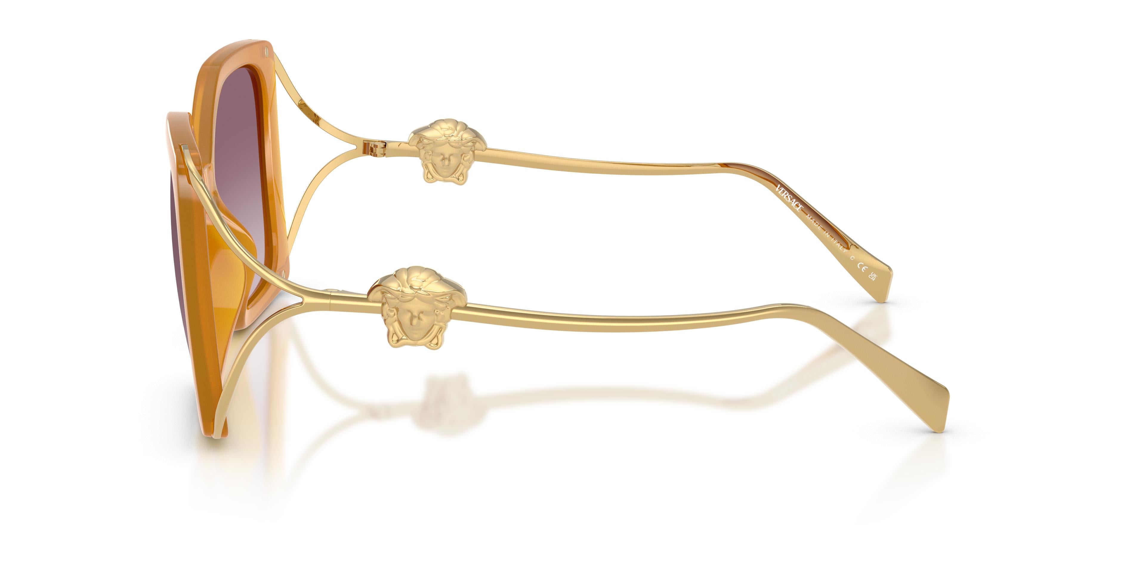 Versace Womens Lunettes Sunglasses In Yellow