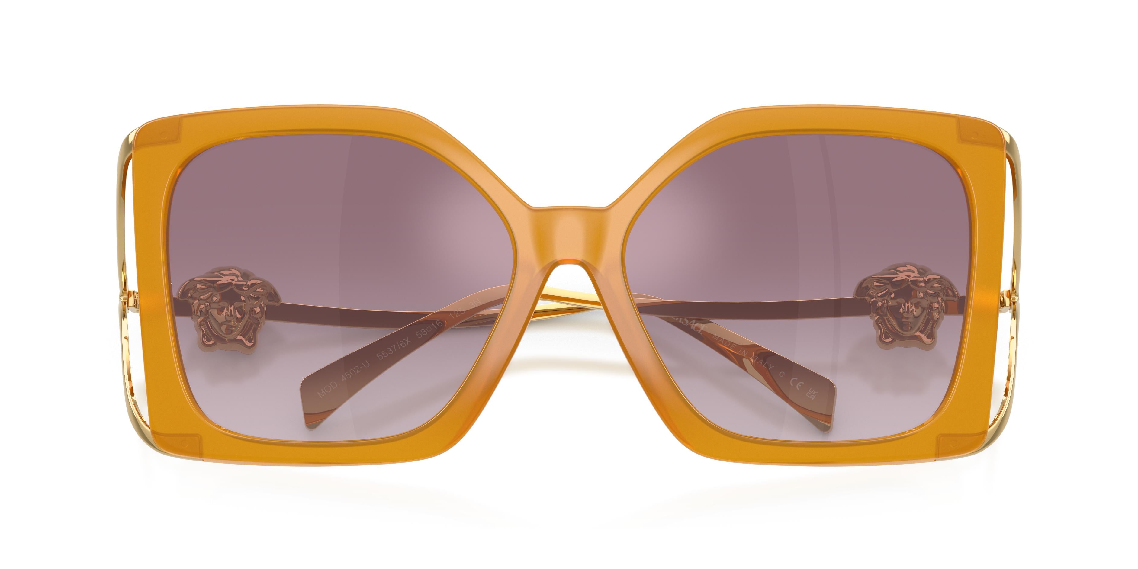 Versace Womens Lunettes Sunglasses In Yellow