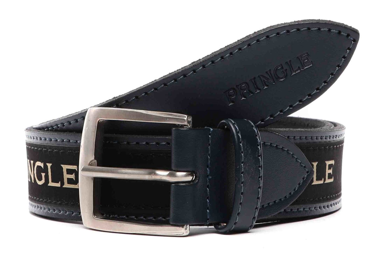 Pringle Mens Casual Belt In Navy