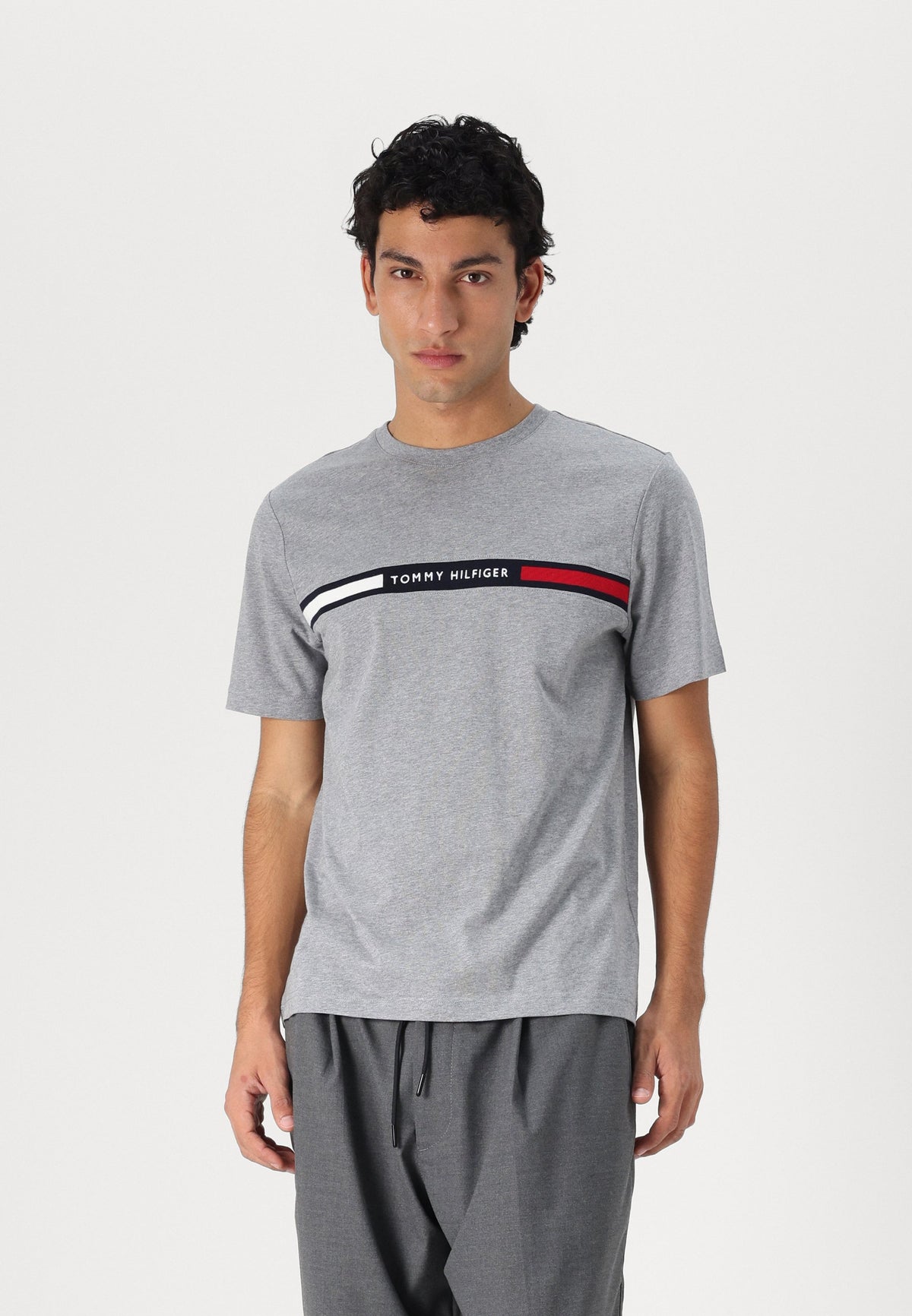 Tommy Hilfiger Chest Insert Tee Grey