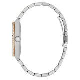 Guess Mens Vincent Two Tone Analogue Stainless Steel Watch In Silver/Gold/Green Dial