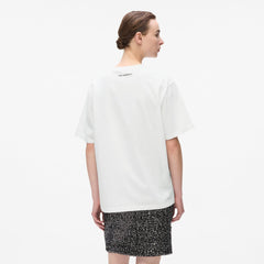 Karl Lagerfeld Mens Oversized Snow Leo Logo T-Shirt In White
