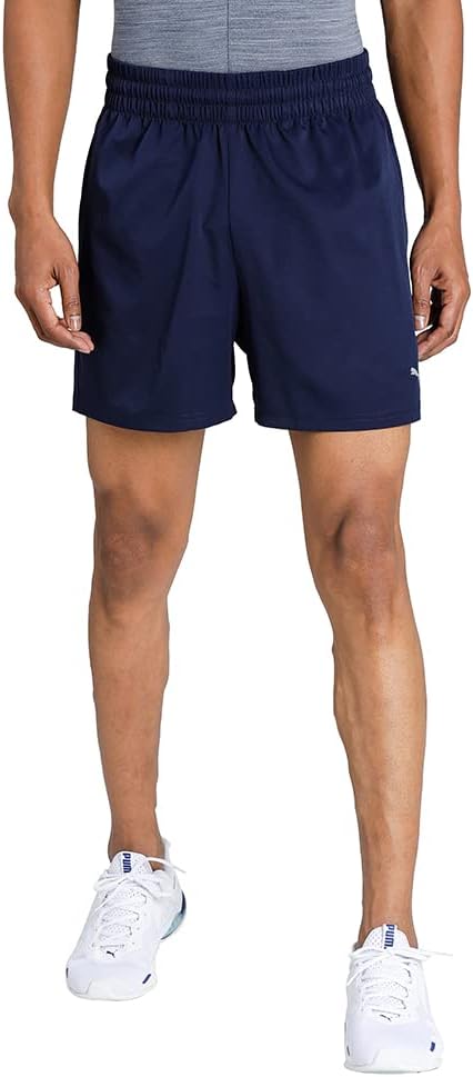 Puma Mens Performance Woven 5" Shorts In Peacoat Blue