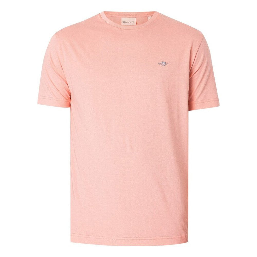 Gant Mens Regular Shield T-Shirt In Bubblegum