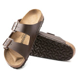 Birkenstock Unisex Adults Arizona Birko Flor Sandal In Dark Brown