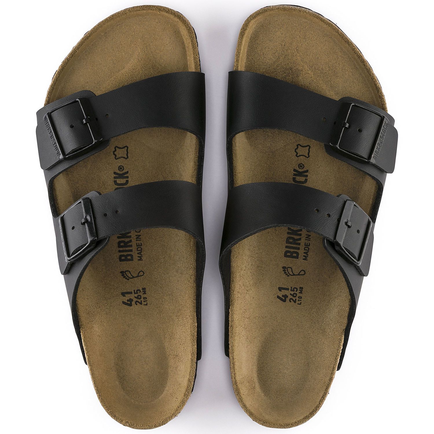 Birkenstock 0051791 Arizona Birko-Flor Sandals Black