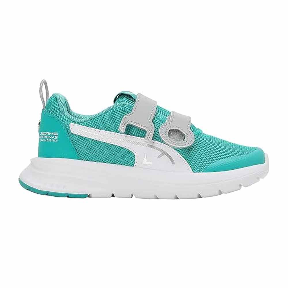 Puma Unisex Kids MAPF1 Evolve PTC V PS Sneakers In Spectra Green/Merteam Silver