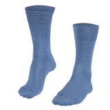 Falke Mens Sensitive Clifton Crew Socks In Jean Melange