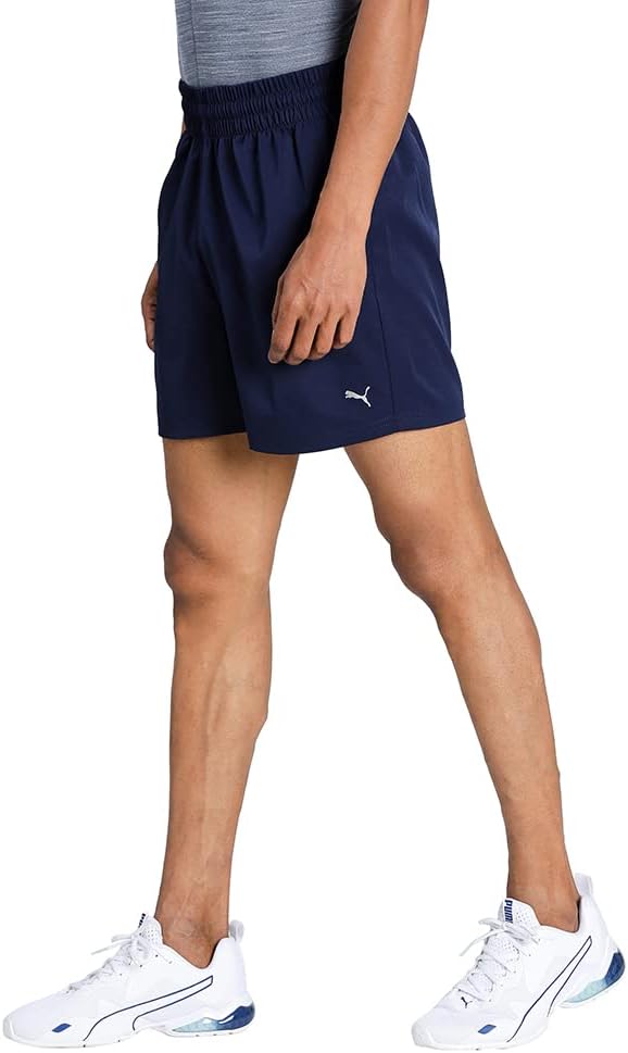 Puma Mens Performance Woven 5" Shorts In Peacoat Blue