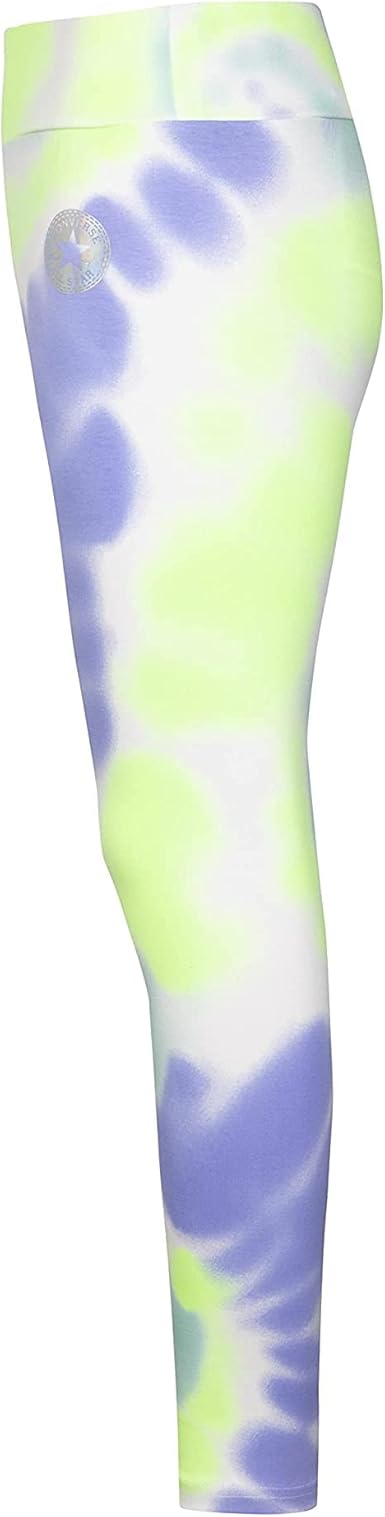 Converse Girls Tie Dye High Leggings In Light Dew