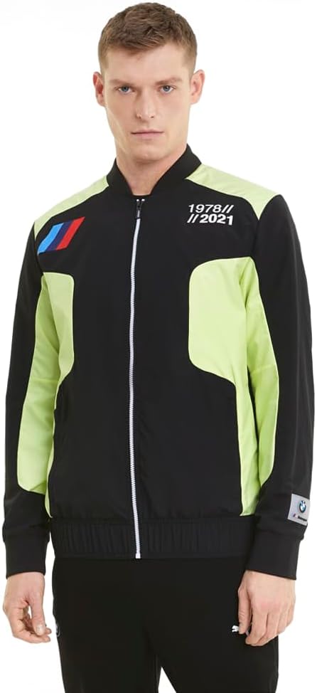Puma Bmw Street Woven Jacket Black Yellow