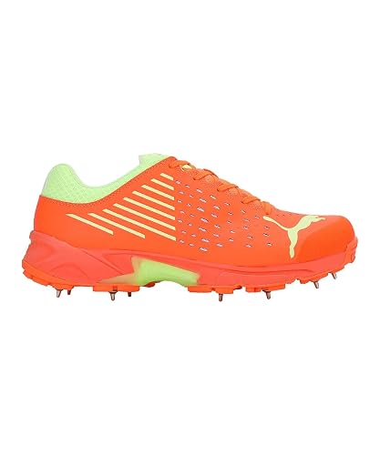 Puma Mens Spike Cricket Shoes In Orange/Yellow