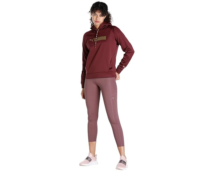 Puma Womens Flawless High Waist 7/8 Tight In Plum