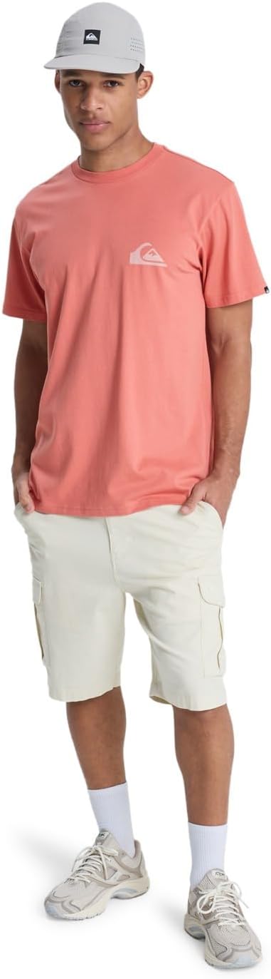 Quiksilver Mens Corp Logo Mini T-Shirt In Red