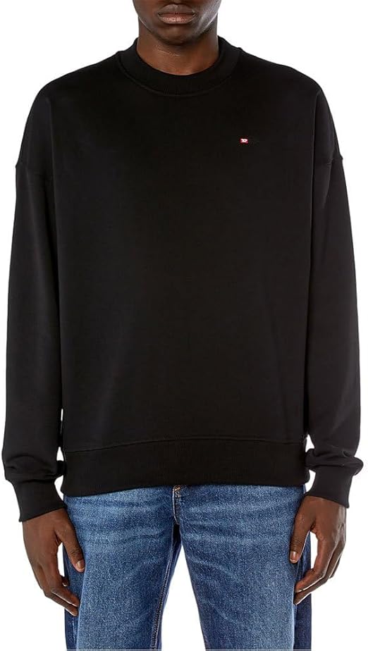 Diesel Mens Black S-Rob-Microdiv Sweatshirt