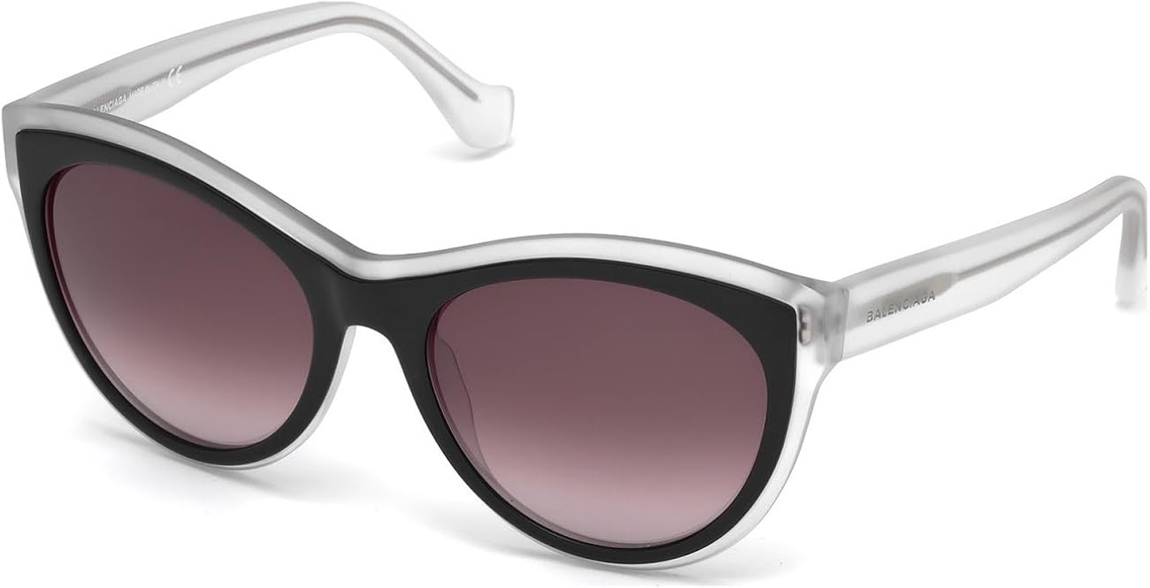 Balenciaga Clear Frame Sunglasses In Clear White