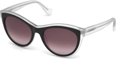Balenciaga Clear Frame Sunglasses In Clear White