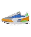 Puma Mens Future Rider Play On Sneakers In Quarry/Tangerine