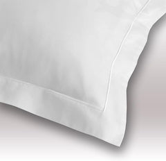 Egyptian Cotton T400 Oxford Stitch Duvet Cover In White