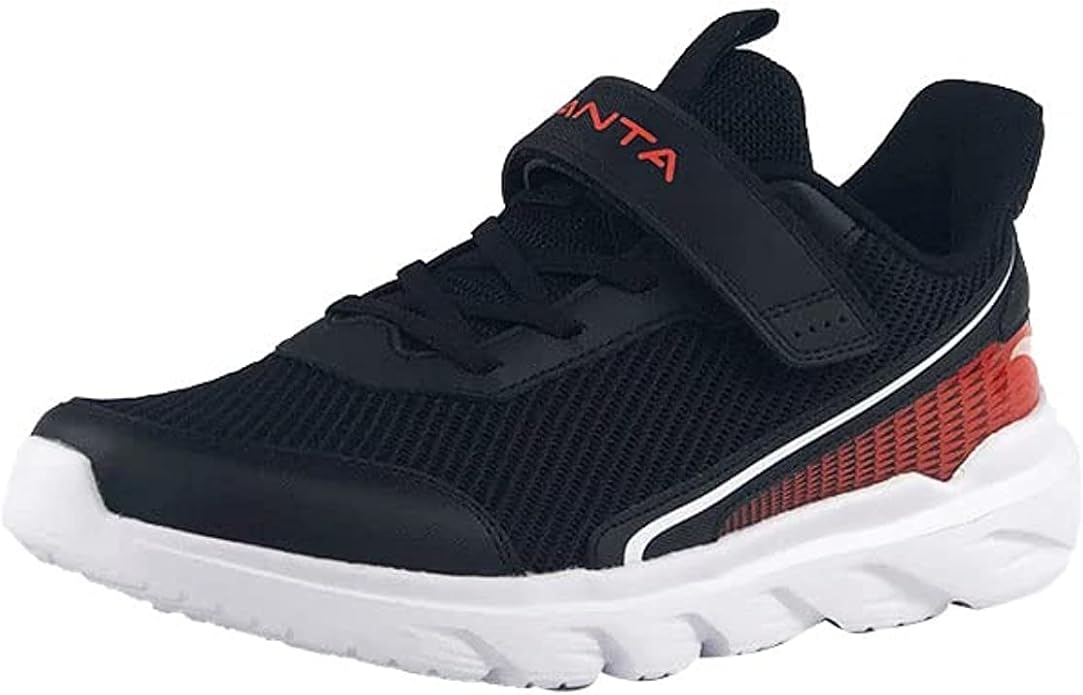 Anta Boys Running Shoes In Black & Red