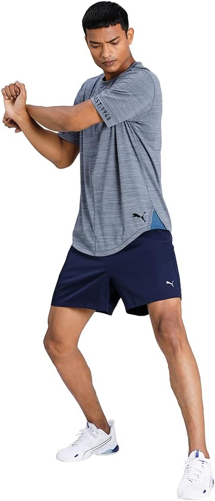 Puma Mens Performance Woven 5" Shorts In Peacoat Blue