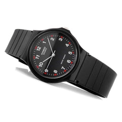 Casio Mens Round Analog Watch In Black