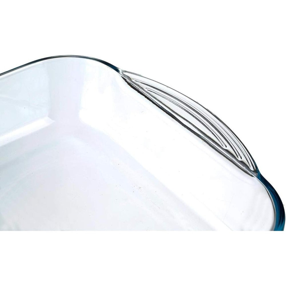 Borcam By Pasabahce Glass Rectangular Baking Tray In Clear