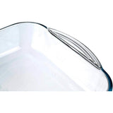 Borcam By Pasabahce Glass Rectangular Baking Tray In Clear