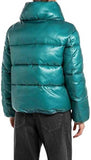 Replay Womens Puffer Jacket In Teal