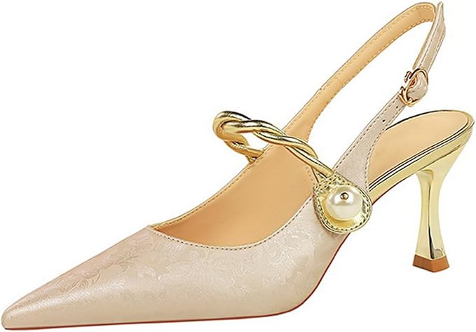 La Her Womens GSP-11 Heels In Beige