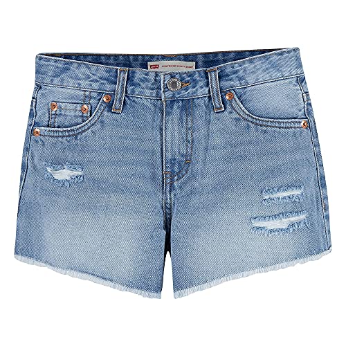 Levis Girls Girlfriend Shorty Shorts Denim