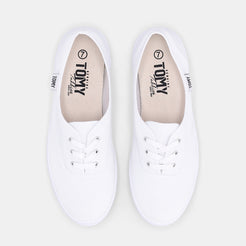 Tomy Womens Core Origin Lace Up Shoes In White