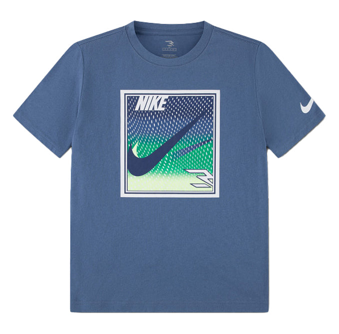Nike Boys Pop Mesh Graphic T-Shirt In Blue