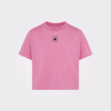 Converse Girls Chuck Patch Boxy T-Shirt In Pink