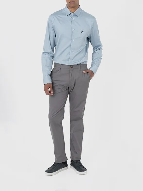 Polo Mens Essential Straight Leg Chino In Charcoal