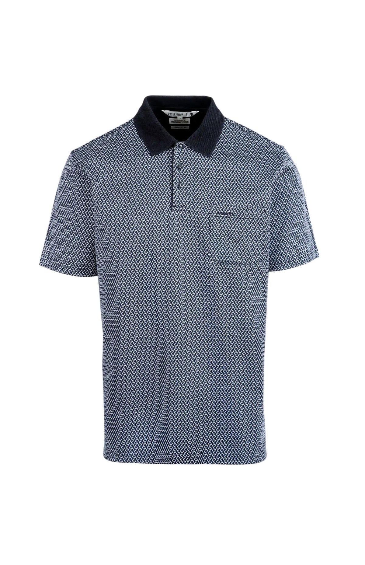 Pringle Mens Tucker Mercerised Golfer In Navy