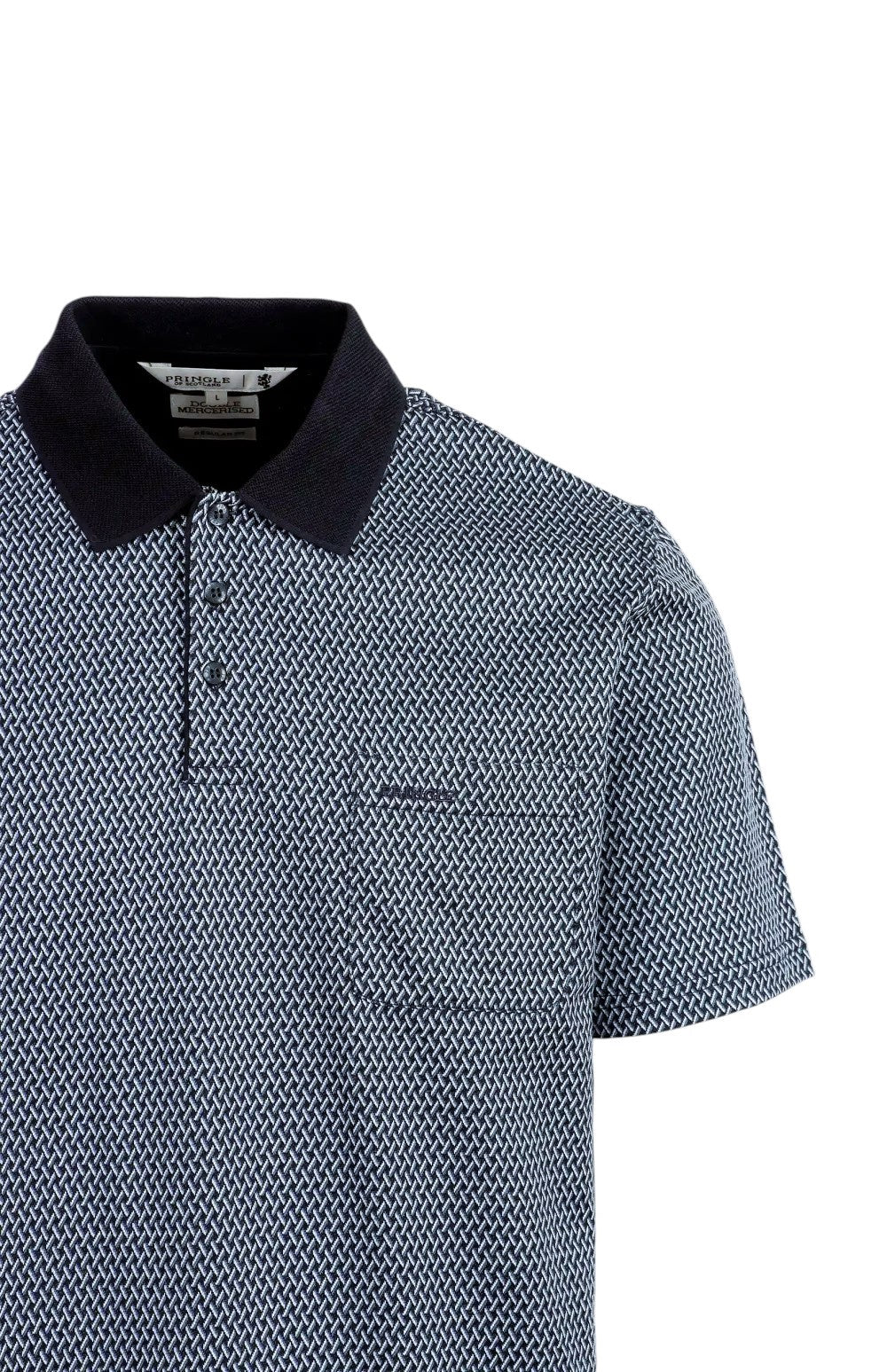 Pringle Mens Tucker Mercerised Golfer In Navy