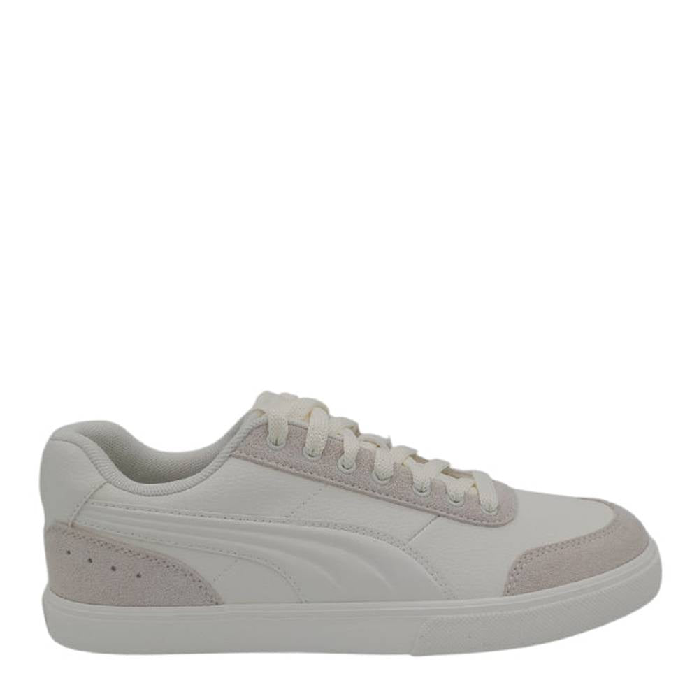 Puma Mens Court Ever Sneakers In Warm White/White