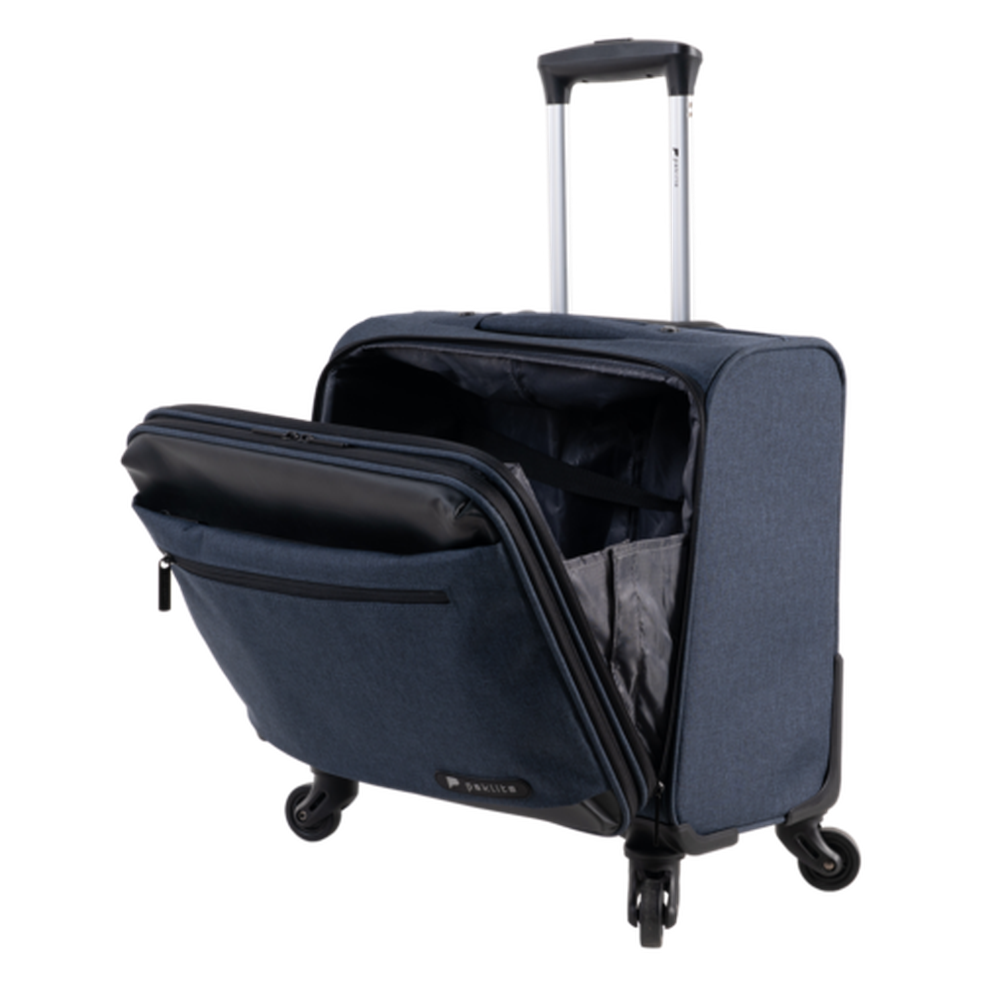 Paklite Vision Business Trolley Luggage Bag In Blue