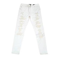 Vialli Mens Oil G-Coll Ultra Jeans In White