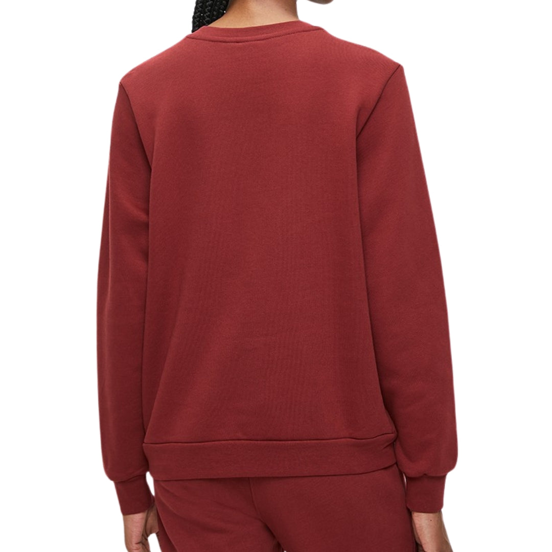 Polo Amelia Long Sleeve Embelished Sweat Top Red