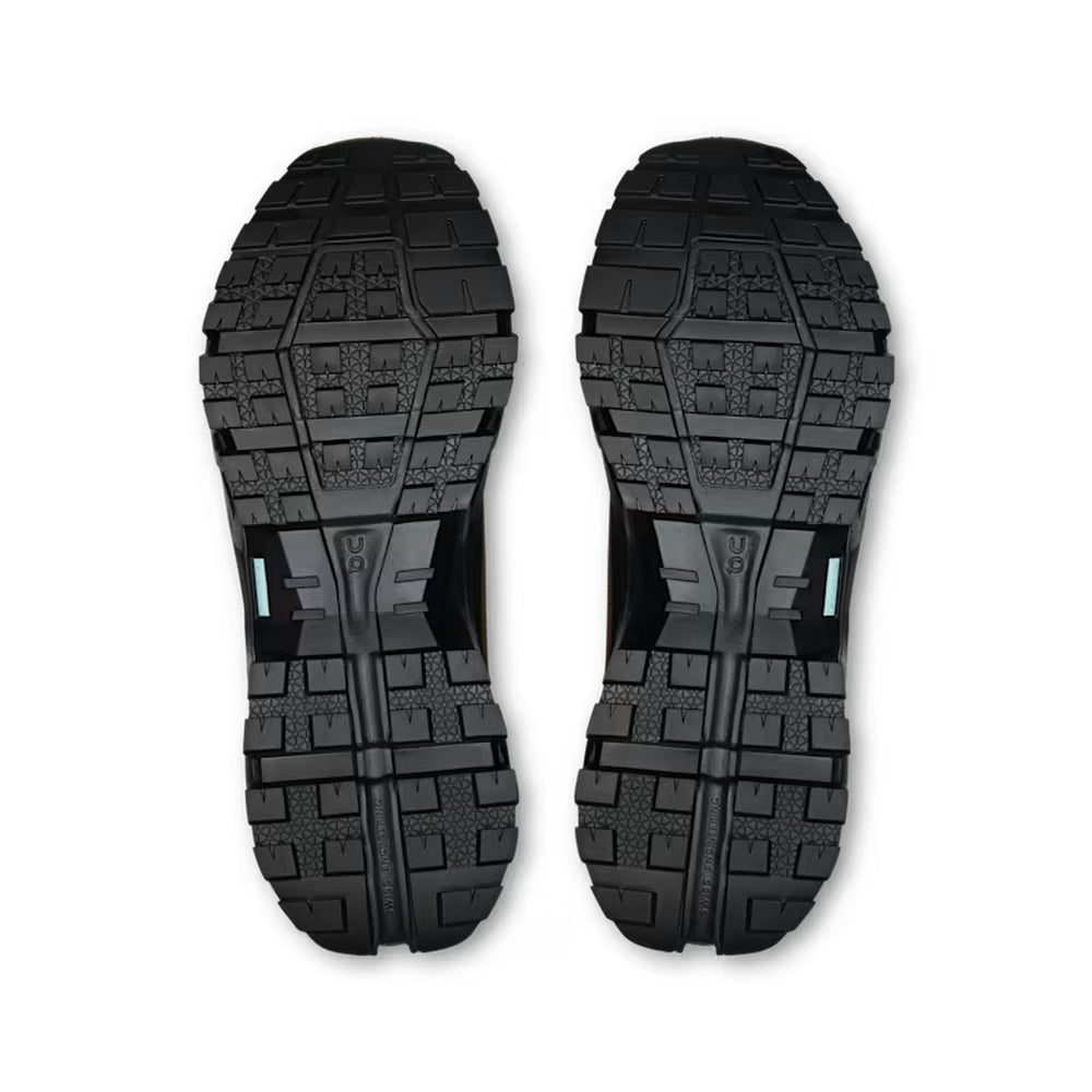 On Mens Cloudrock Low WP Shoes In Earth Black