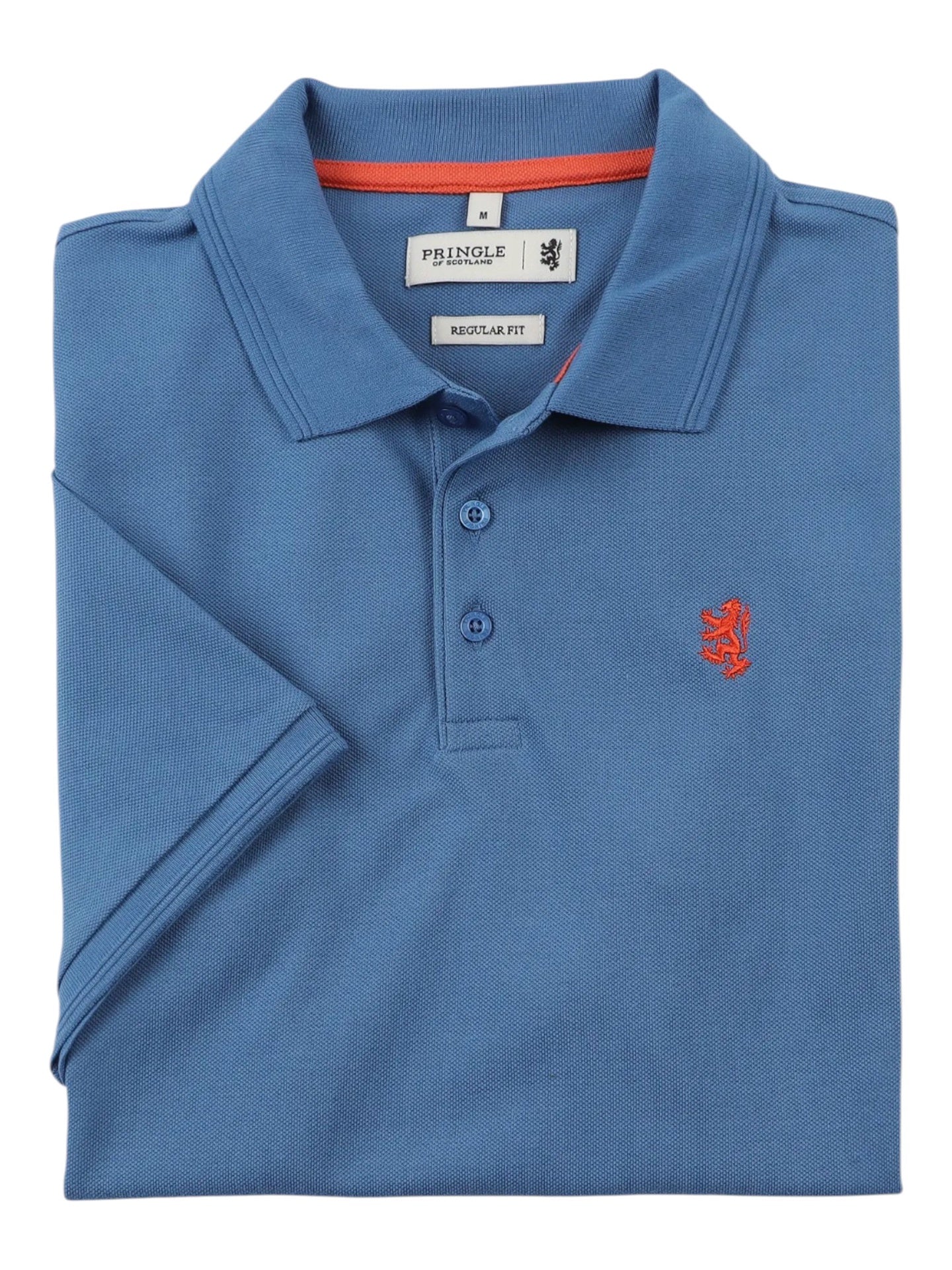Pringle Austyn Pique Golfer Sky Blue