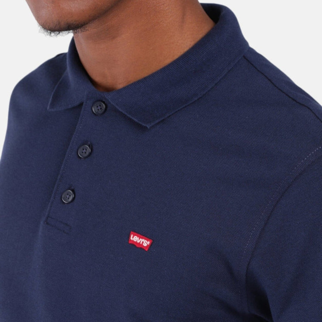 Levis Mens Ama Housemark Polo Shirt In Navy