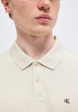 Calvin Klein Mens Monogram Pique Golfer In Beige
