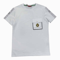 Enrico Coveri Boys Pocket Logo T-Shirt In White