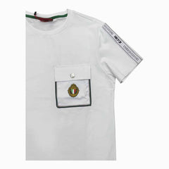Enrico Coveri Boys Pocket Logo T-Shirt In White