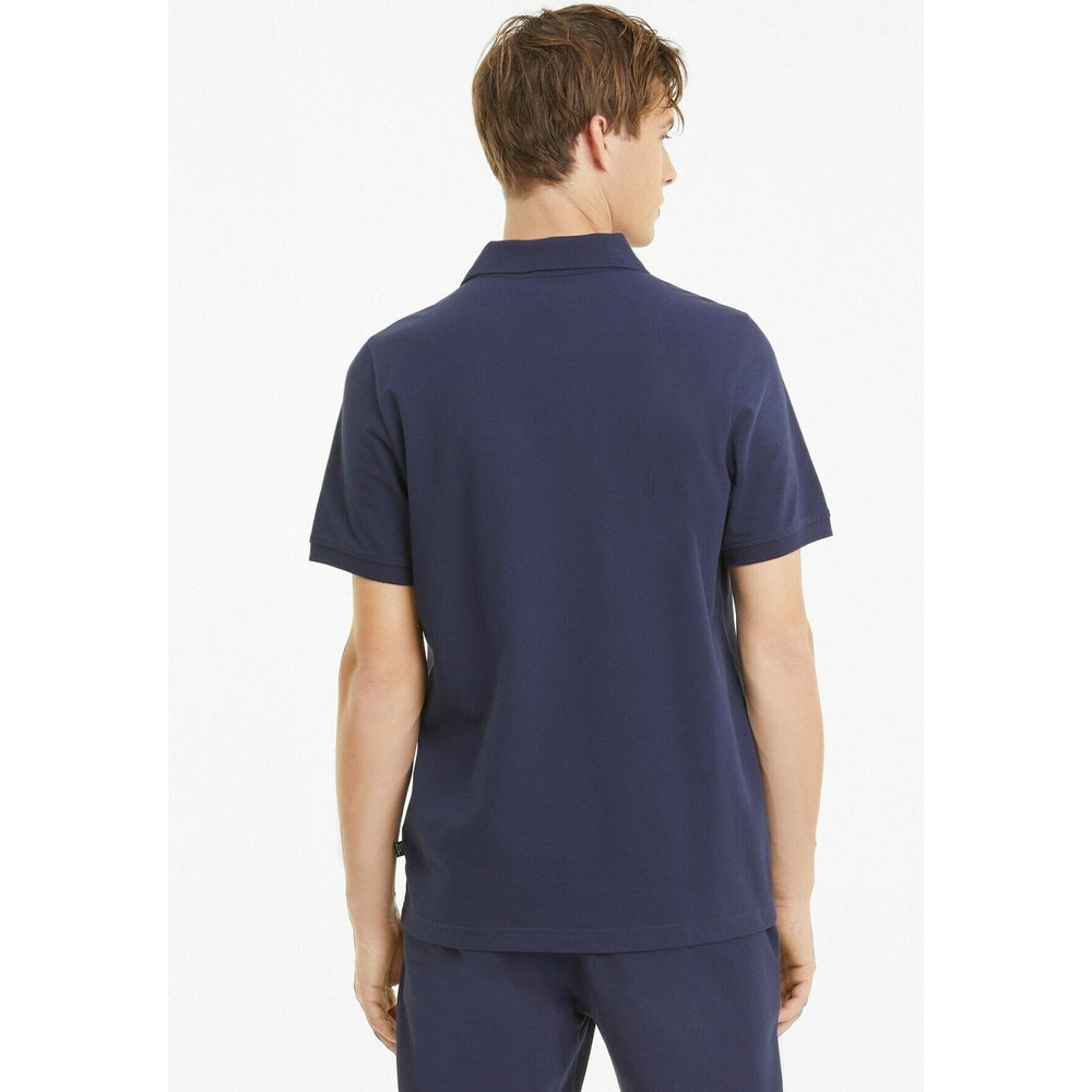 Puma Mens Essential Pique Polo Golfers In Peacoat