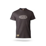 Boerboel Mens T-Shirt Metallic Puff Print In Charcoal